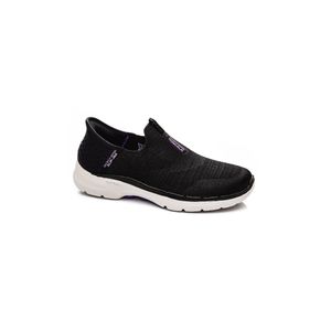 Tênis Skechers Go Walk 6 Slip-In Fabulous View Caminhada Feminino 124569bklv Preto