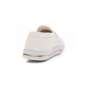 Tênis Sophia Almeida Slip On Feminino Pespontos 6396nvp Branco