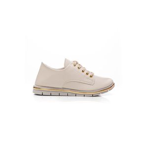 Tênis Sophia Almeida Casual Feminino Nobuck Cadarço  638np Off-White
