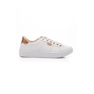 Tênis Izalu Casual Feminino Rosê Gold 10151iz Branco