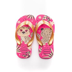 Chinelo De Dedo Havaianas Infantil Menina Top Pets - 4146-5784 Rosa