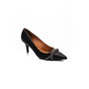 Sapato Vizzano Scarpin Feminino Strass 1185.1108 Preto