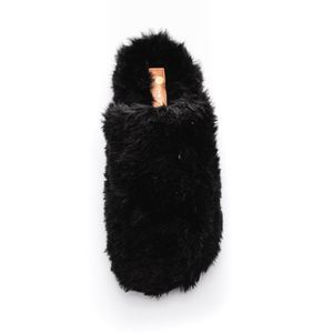 Pantufa Love De Luxe Chinelo Feminino Pêlo 302 Preto