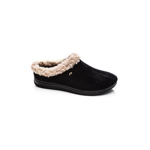 Pantufa Chinelo Feminino Plus Pegada 266002-04 Preto