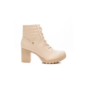 Bota Mississipi Coturno Feminino Salto Grosso Q6631a Off-White