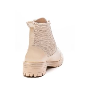 Bota Mississipi Coturno Feminino Tratorada Q8473-01 Off-White