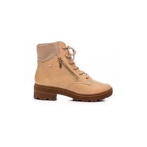 Bota Dakota Salto Baixo Feminina Cano Textil  G5934 Bege