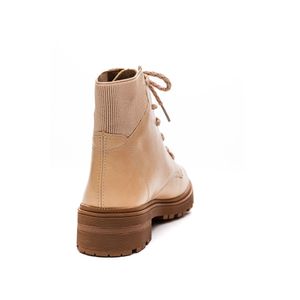 Bota Dakota Salto Baixo Feminina Cano Textil  G5934 Bege