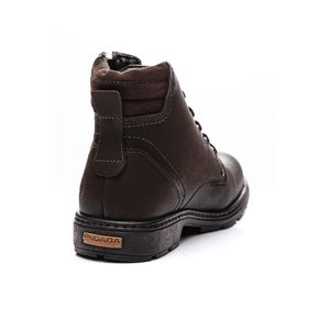 Bota Pegada Coturno Masculina Couro 181654-04 Marrom