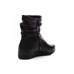 Bota Campesi Cano Médio Feminina Fivela L9185-02 Preto