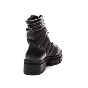 Bota Via Marte Coturno Feminino Flatform  23-3307 Preto