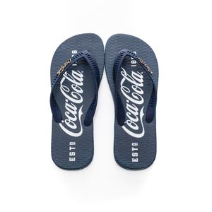 Chinelo De Dedo Coca-Cola Masculino Estampa Cc3515 Marinho