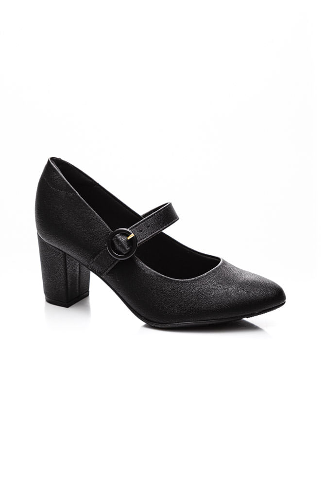 Sapato-Casual-Salto-Medio-Feminino-Modare-Preto