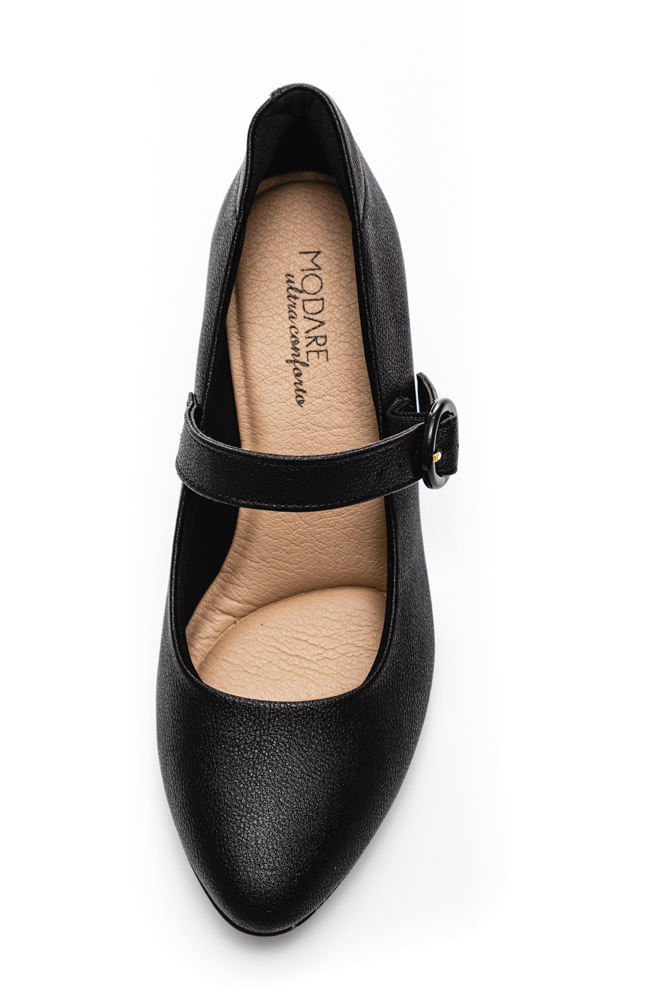 Sapato-Casual-Salto-Medio-Feminino-Modare-Preto