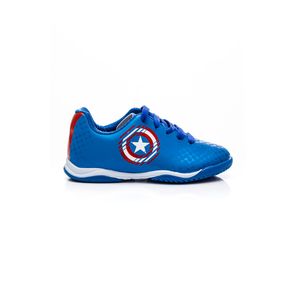 Chuteira Dray Futsal Juvenil Menino Marvel Capitão-América 4080-1514 Azul