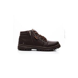 Bota Sport Fire Coturno Masculina Cano Curto Zíper 0101api Marrom