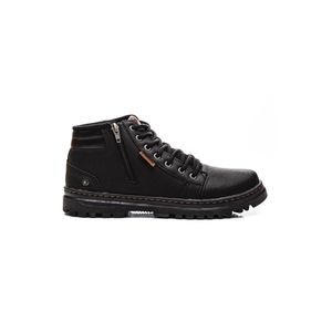 Bota Sport Fire Coturno Masculina Cano Curto Zíper 0101api Preto