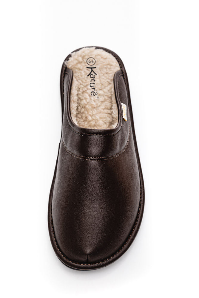 Pantufa-Conforto-Chinelo-Adulto-La-Kature-407.162.487-Marrom