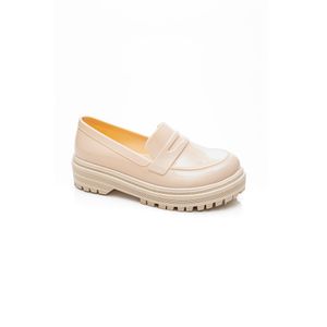 Sapato Lue Lua Mocassim Juvenil Menina Dentado 121000-589 Off-White