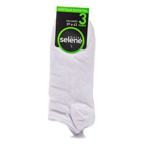 Kit De 3 Meias Selene Sapatilha Esportiva 4001.006 Branco