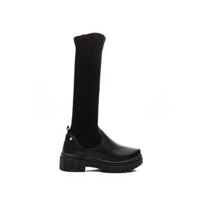Bota Ortopé Casual Infantil Menina Cano Têxtil 20750004 Preto