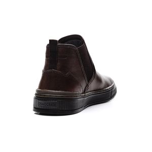 Bota Democrata Chelsea Masculina City Denim 240110-001 Marrom
