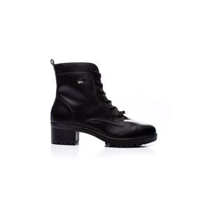 Bota Via Marte Coturno Feminino Amarração 23-1406-01 Preto