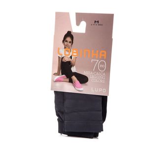 Meia Calça Lupo Legging Infantil Menina Lobinha Colors Fio 70  - 02595.001 Preto