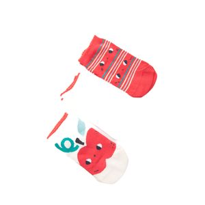 Kit Meia Lupo Soquete Infantil Menina (03 Pares) Kids 02680-089-0959 Sortido