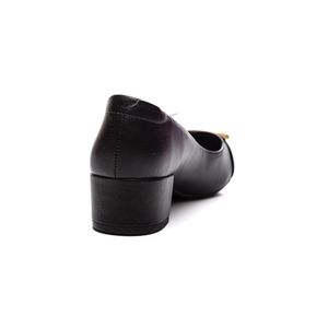 Sapato Beira Rio Salto Baixo Feminino Fivela 4301.105 Preto