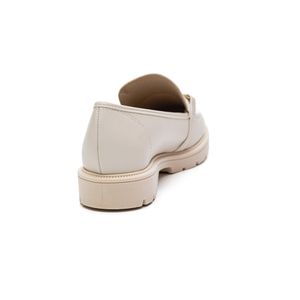 Sapato Beira Rio Mocassim Feminino Salto Baixo 4283.104 Off-White