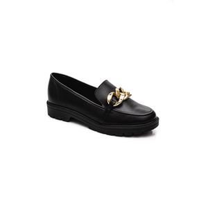 Sapato Beira Rio Mocassim Feminino Corrente 4283.105.9569new Preto