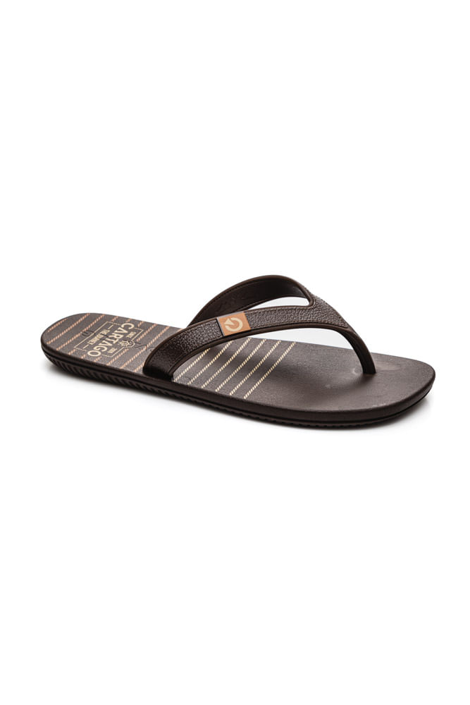 Chinelo-Masculino-De-Dedo-Casual-Cartago-10738-22028-Marrom