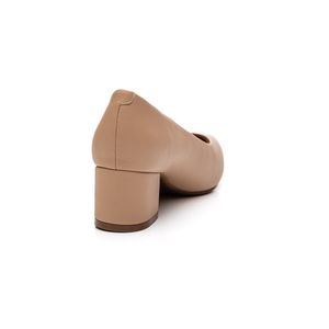 Sapato Vizzano Scarpin Feminino Salto Baixo 1220.315 Bege