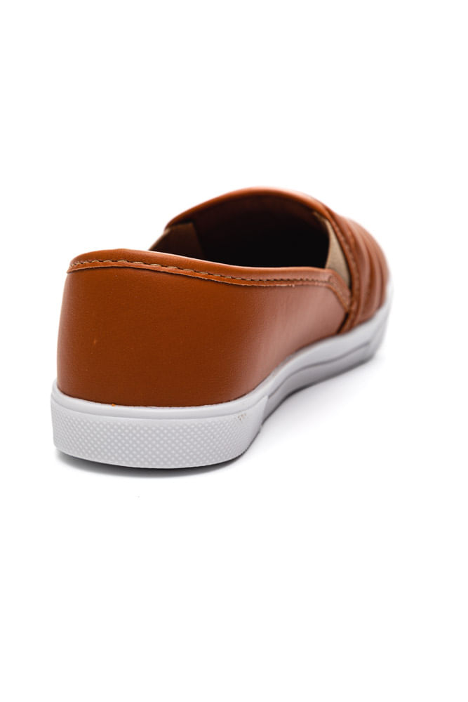 Tenis-Yoa-Casual-Feminino-Slip-On-J-Gd457-Caramelo