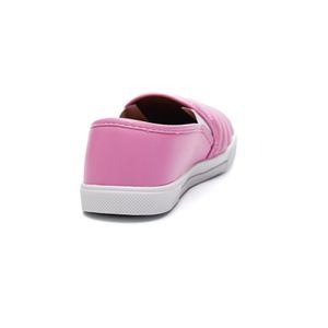Tênis Yoá Slip-On Feminino Matelassê J-Gd457 Rosa Claro