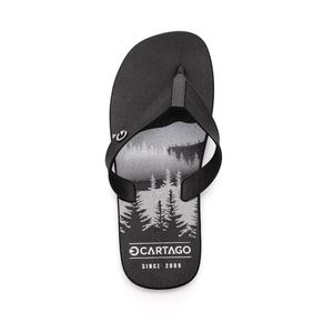 Chinelo De Dedo Cartago Masculino Atlanta 11840 Preto