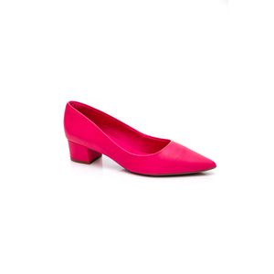 Sapato Bebecê Scarpin Feminino Salto Baixo T3616-807 Pink