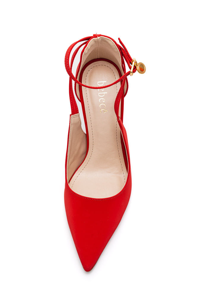 Bebece Salto Fino Scarpin Bebece Vermelho Sapato Bebece Sapato Com
