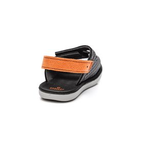 Sandália Cartago Papete Infantil Menino Velcro 12056-Au276 Preto