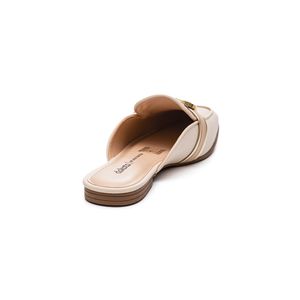 Sapatilha Dakota Mule Feminina Corrente G9141-03 Off-White