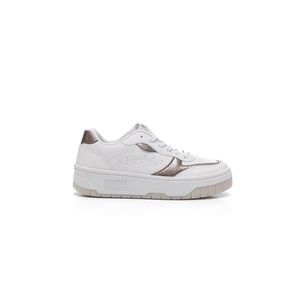 Tênis Logus Casual Feminino Simple Croco 22150p-213 Branco