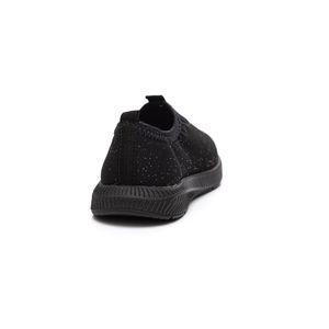 Tênis Molekinha Slip On Infantil Menina Brilho 2723.100 Preto