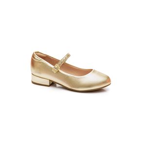 Sapatilha Molekinha Boneca Juvenil Menina Fivela 2528.101 Ouro