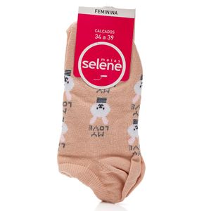 Meia Selene Cano Baixo Feminina Estampada 7060.001.5501 Sortido