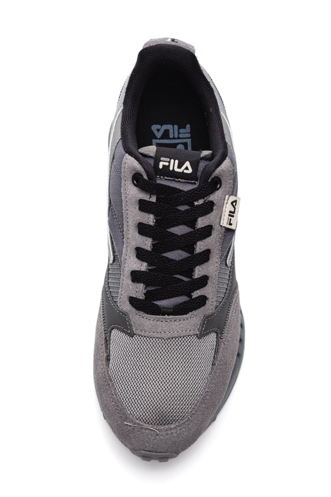 Tenis-Casual-Masculino-Fila-F01l082-5561-Renno-Vintage-Cinza