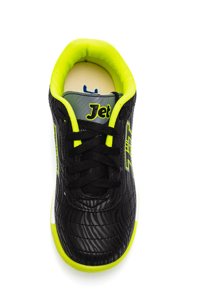 Chuteira-Futsal-Infantil-Menino-Jet-Kids-Preto