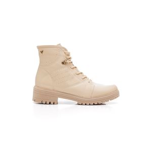Bota Mississipi Coturno Feminino Cadarço Q7875-04 Off-White