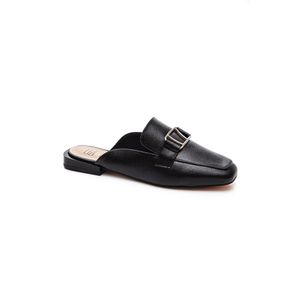 Sapatilha Lizi & Lizi Mule Feminino Couro 302-4043-6 Preto