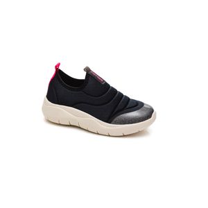 Tênis Novope Sem Cadarço Juvenil Menina Lycra 80001290-1710 Preto